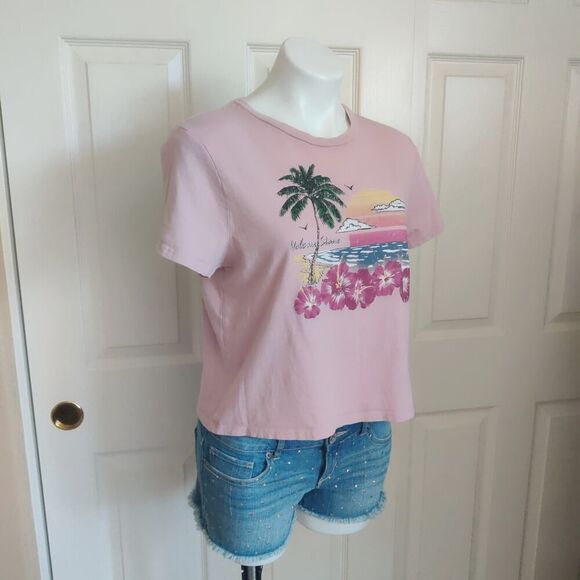 Volcom Stone Yang Crop Graphic Tee sz L - Picture 4 of 10